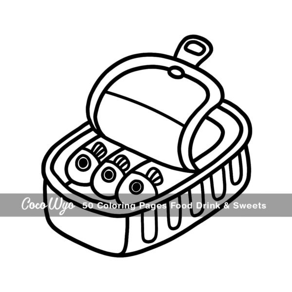 Food Drink & Sweets: Coloring Book for Adults and Kids, Bold and Easy, Simple and Big Designs for Relaxation Featuring a Variety of Foods, Drinks, Desserts and Fruits (Bold & Easy Coloring) - Image 8