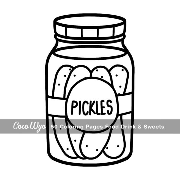 Food Drink & Sweets: Coloring Book for Adults and Kids, Bold and Easy, Simple and Big Designs for Relaxation Featuring a Variety of Foods, Drinks, Desserts and Fruits (Bold & Easy Coloring) - Image 4